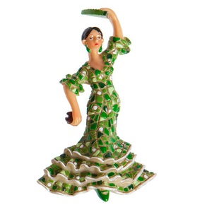 MAGNET FLAMENCA MOSAIC VERDA