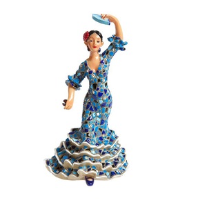 FLAMENCA TRENCADIS 12 CM BLAVA