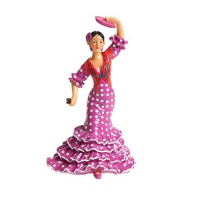 FLAMENCA TOPUS 18 CM FUCSIA BLANCA