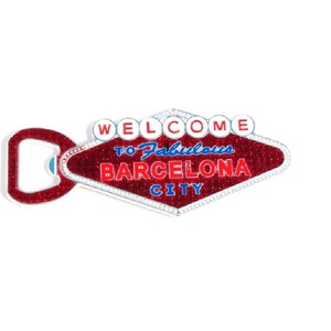 MAGNET OBRIDOR METAL.LIC WELCOME BARCELONA 12.5 CM ASSORTIT COLORS