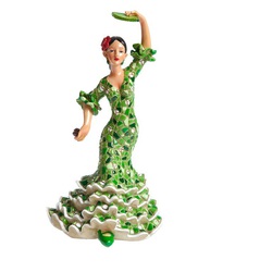 FLAMENCA MOSAICO 12 CM VERDE