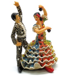 PAREJA BAILARINES MOSAICO 24 CM