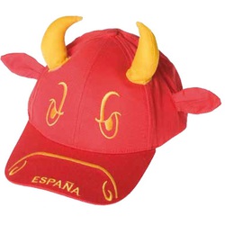 GORRA ALGODON BORDADO TORO ROJA 57CM