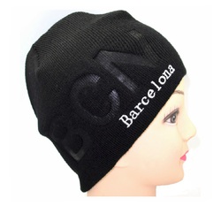 GORRO INVIERNO ALGODON B C N NEGRO