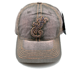 GORRA LAGARTO CON PEDRERIA GREY