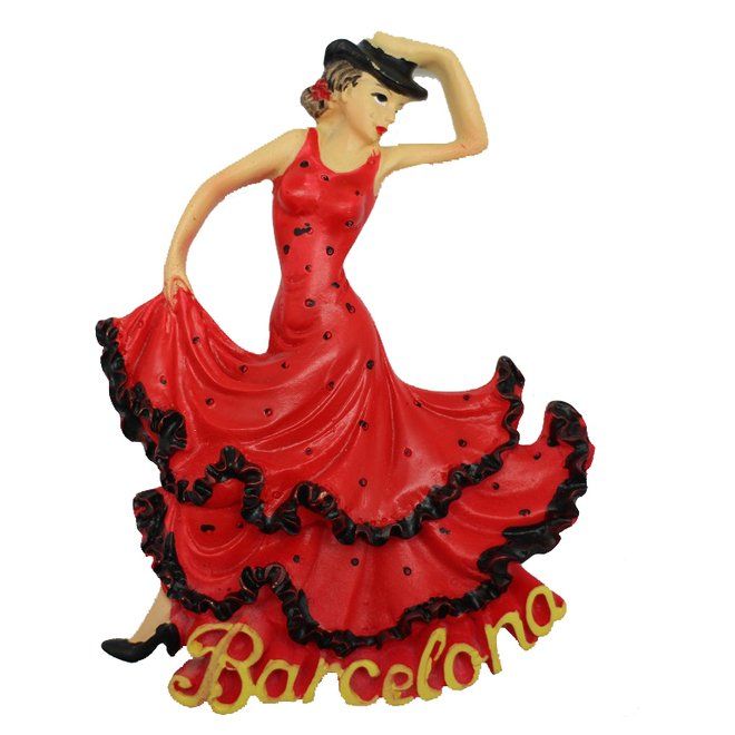 IMAN FLAMENCA SURTIDO COLORES 8CM