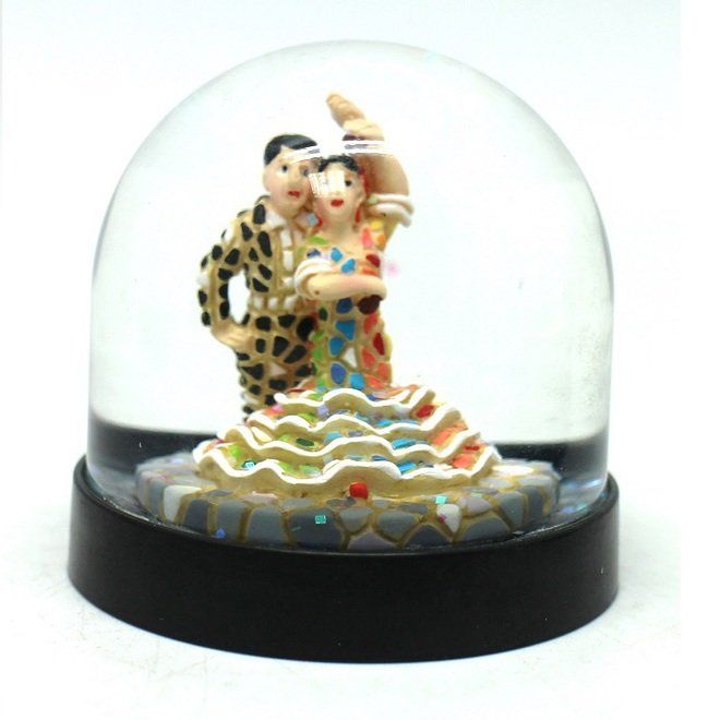 BOLA AGUA PAREJA FLAMENCA 60MM DIAM