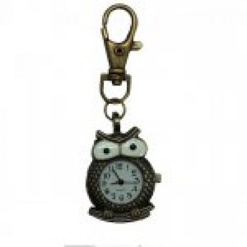 MOSQUETON SURTIDO CON RELOJ 7.5X2.5CM