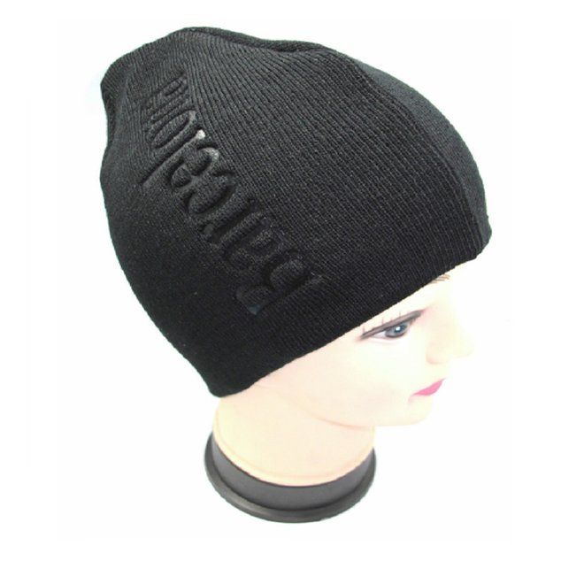 GORRO INVIERNO ALGODON BARCELONA NEGRO