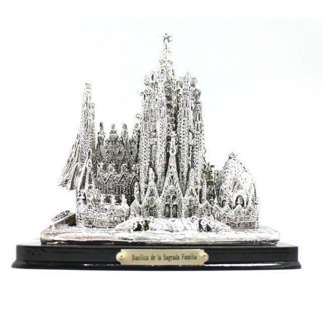 MAQUETA BASILICA S FAMILIA SILVER 18CM