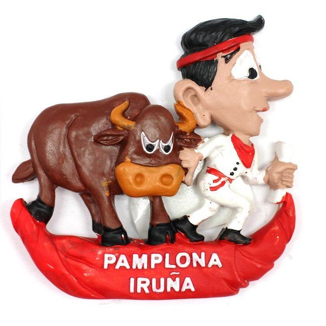 IMAN MOZO Y TORO IRUÑA PAMPLONA 7X7CM