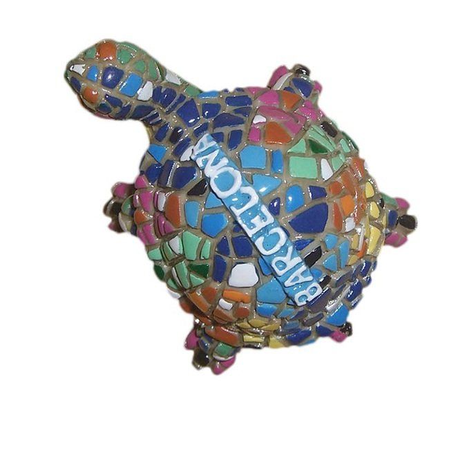 TORTUGA MOSAICO BARCELONA 7CM