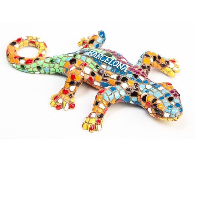 LAGARTO MOSAICO BARCELONA 14CM