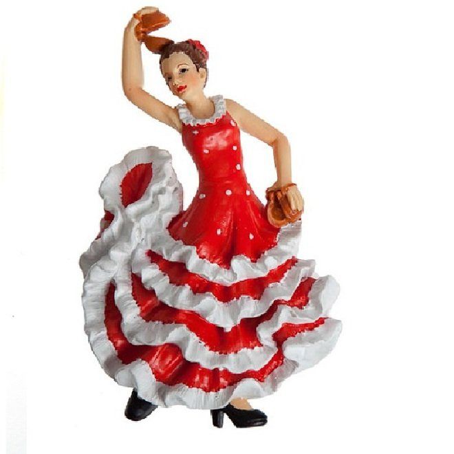 IMAN FLAMENCA CON CASTAÑUELAS DE 9.5CM