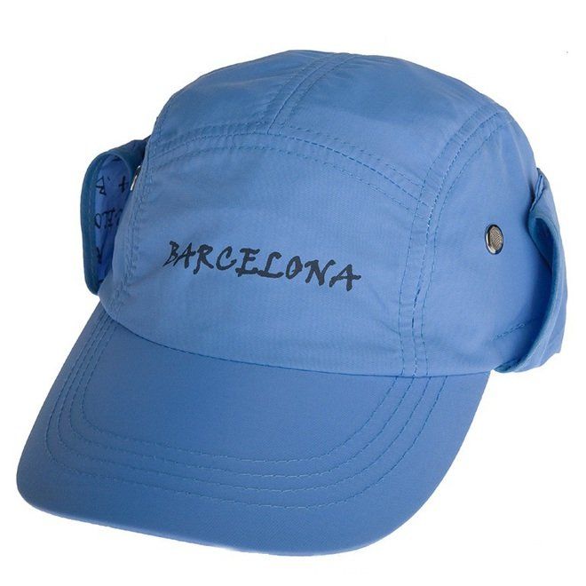 GORRA NYLON BORDADO BARCELONA OREJERAS BLUE