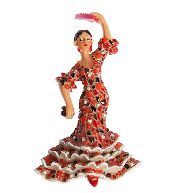 IMAN FLAMENCA MOSAICO ROJA